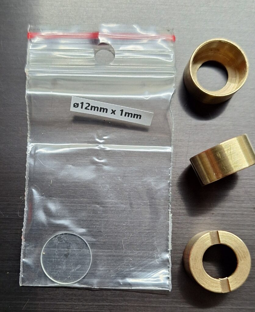 12mm lens for diode lasers. Brass free.